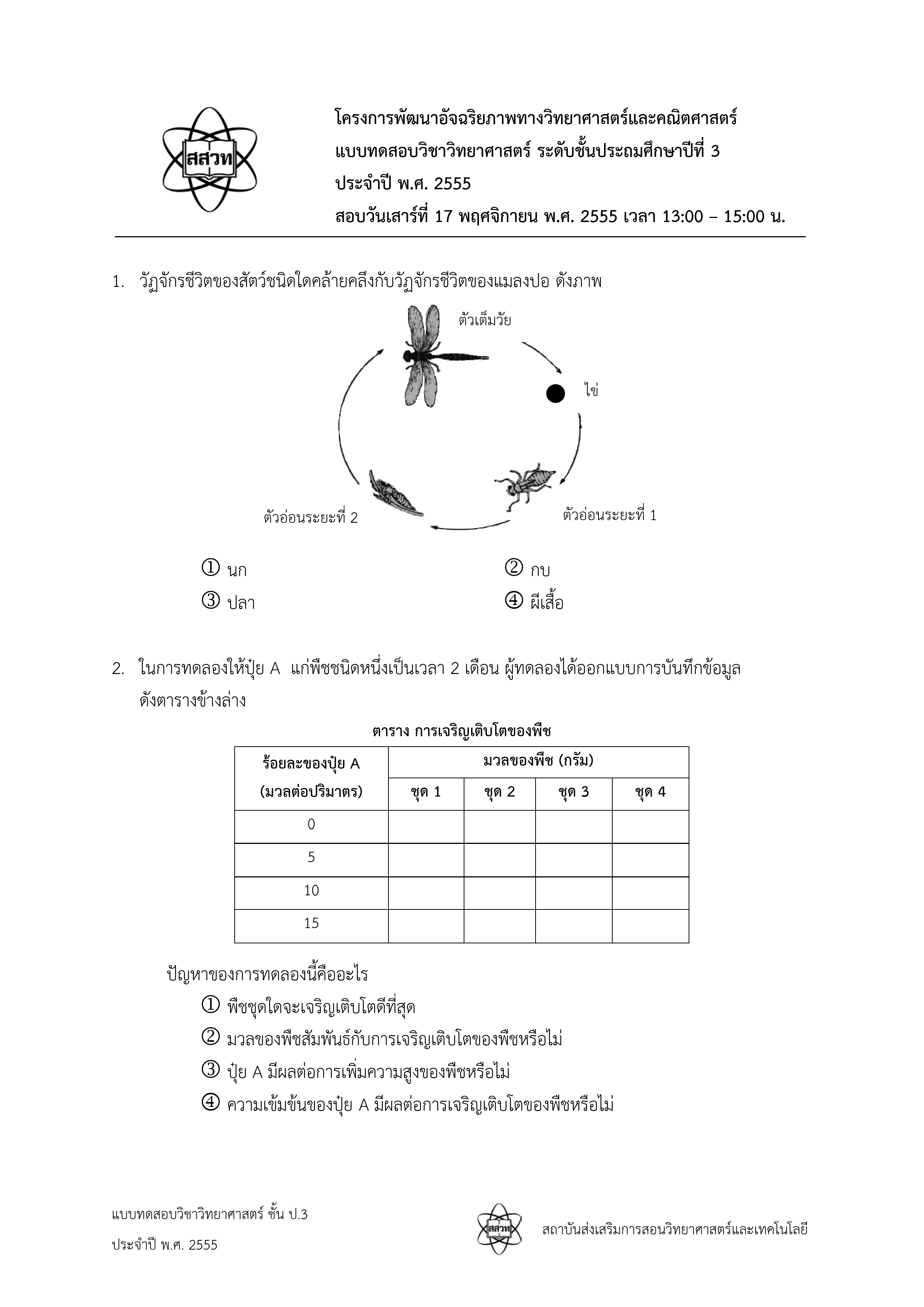 ข้อสอบหน้า 1